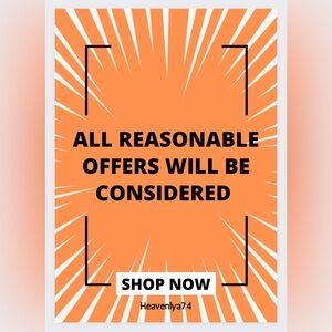 Feel free to make an offer 🤗🤗🤗